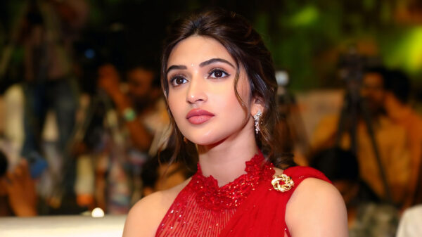 Sreeleela in red steals hearts at Junior movie event