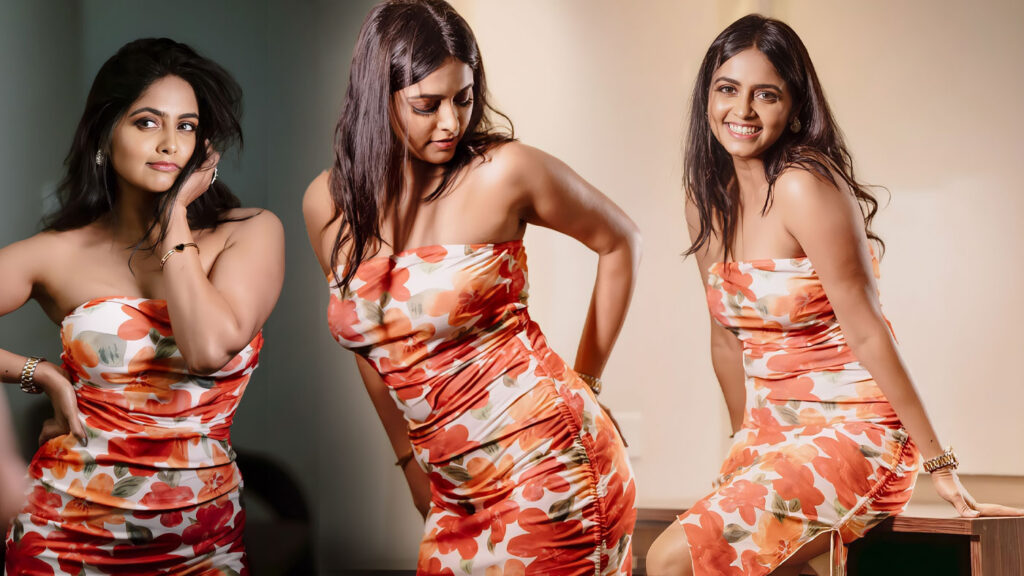 Pragya Nayan Sizzles in a Vibrant Orange Floral Dress