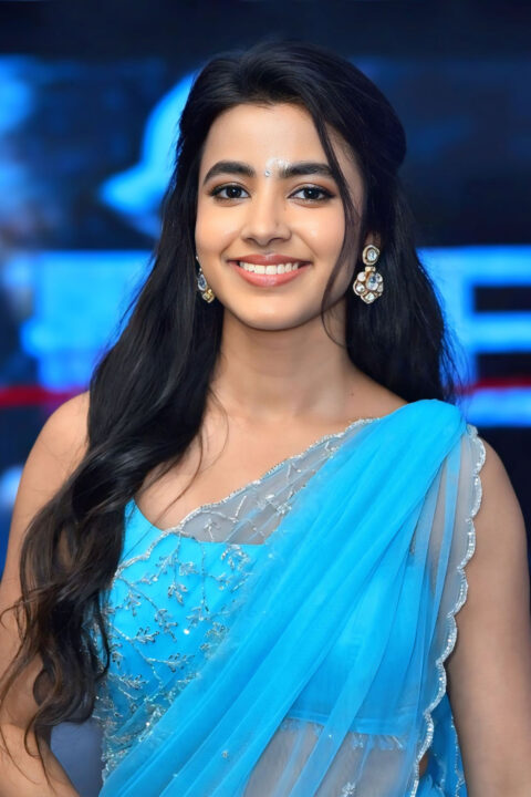 Shivani Nagaram in Beautiful Saree Look at Little Hearts Event