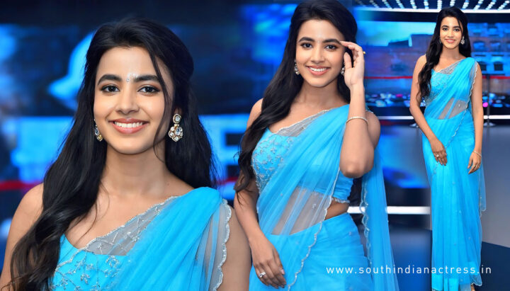 All Eyes on Shivani Nagaram in Saree at Little Hearts Event