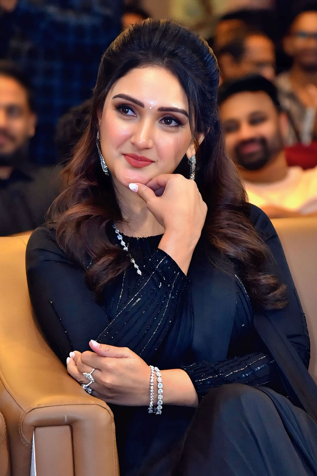 Sridevi Vijaykumar’s Graceful Look at Sundarakanda Pre Release Event