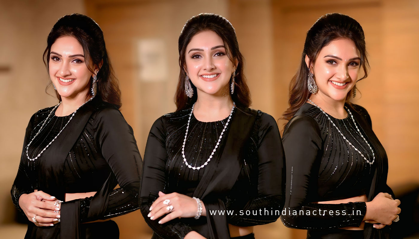 Sridevi Vijaykumar Captivates in a Black Saree at Sundarakanda