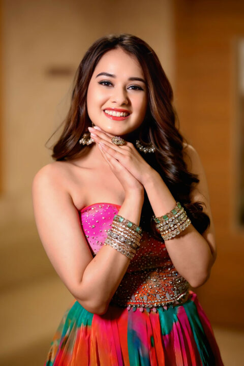 Virti Vaghani in Beautiful Lehenga for Sundarakanda Pre Release Event