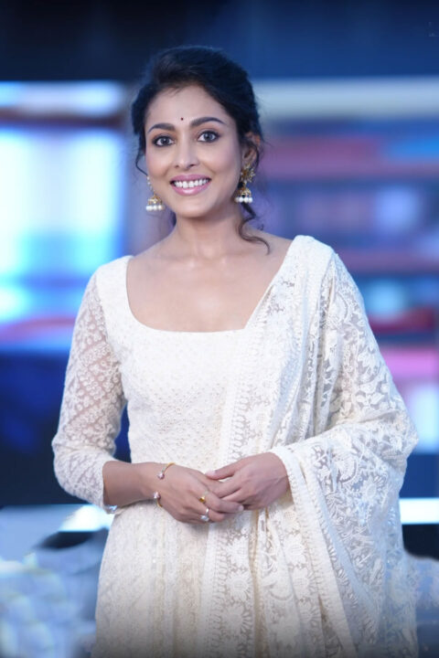 Madhu Shalini in Beautiful Chikankari Stills for Kanya Kumari