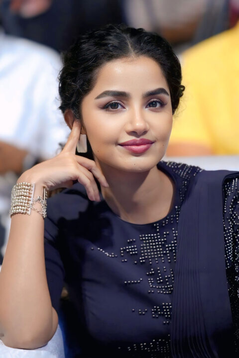 Anupama Parameswaran in Classy Saree Look at Kishkindhapuri Event