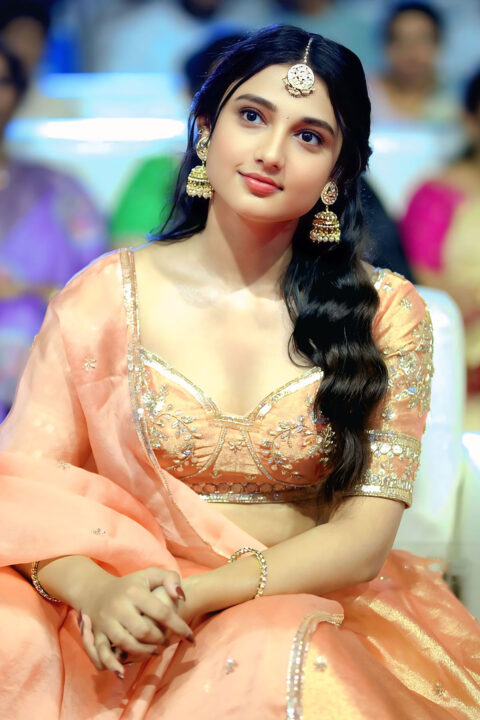 Ritika Nayak Radiates Charm in a Peach Lehenga for Mirai