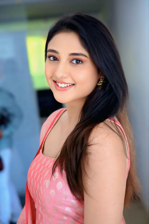 Ritika Nayak in Mirai Interview Outfit was a Pink Kurta