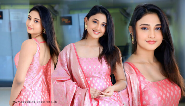 Ritika Nayak in Classy pink Kurta Stills for Mirai