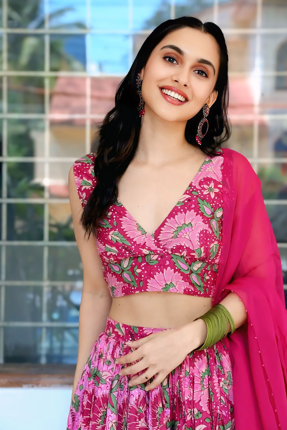 Riya Jithu in Captivating Style at Bhadrakali Movie Event