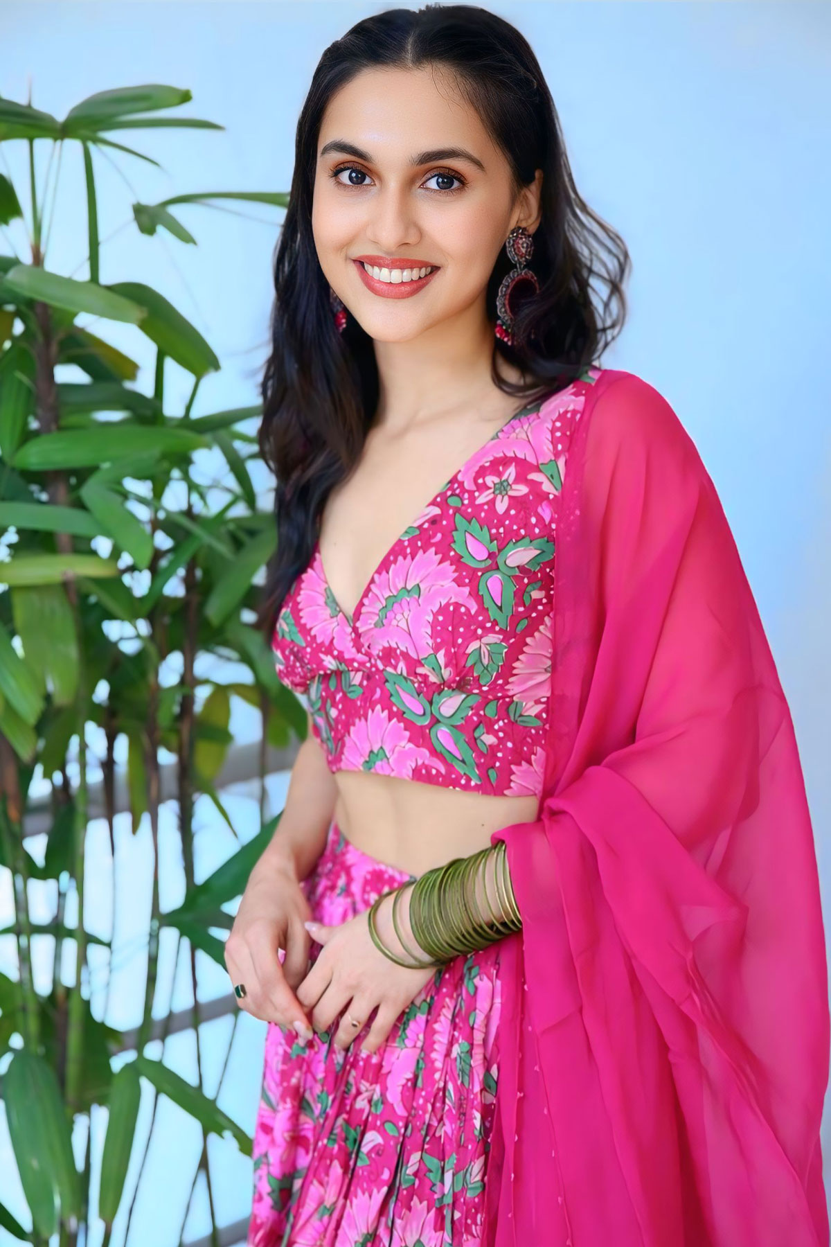 Riya Jithu’s Flawless Appearance in a Floral Lehenga