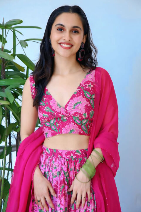 Riya Jithu Bhadrakali Interview Outfit was a Floral Lehenga