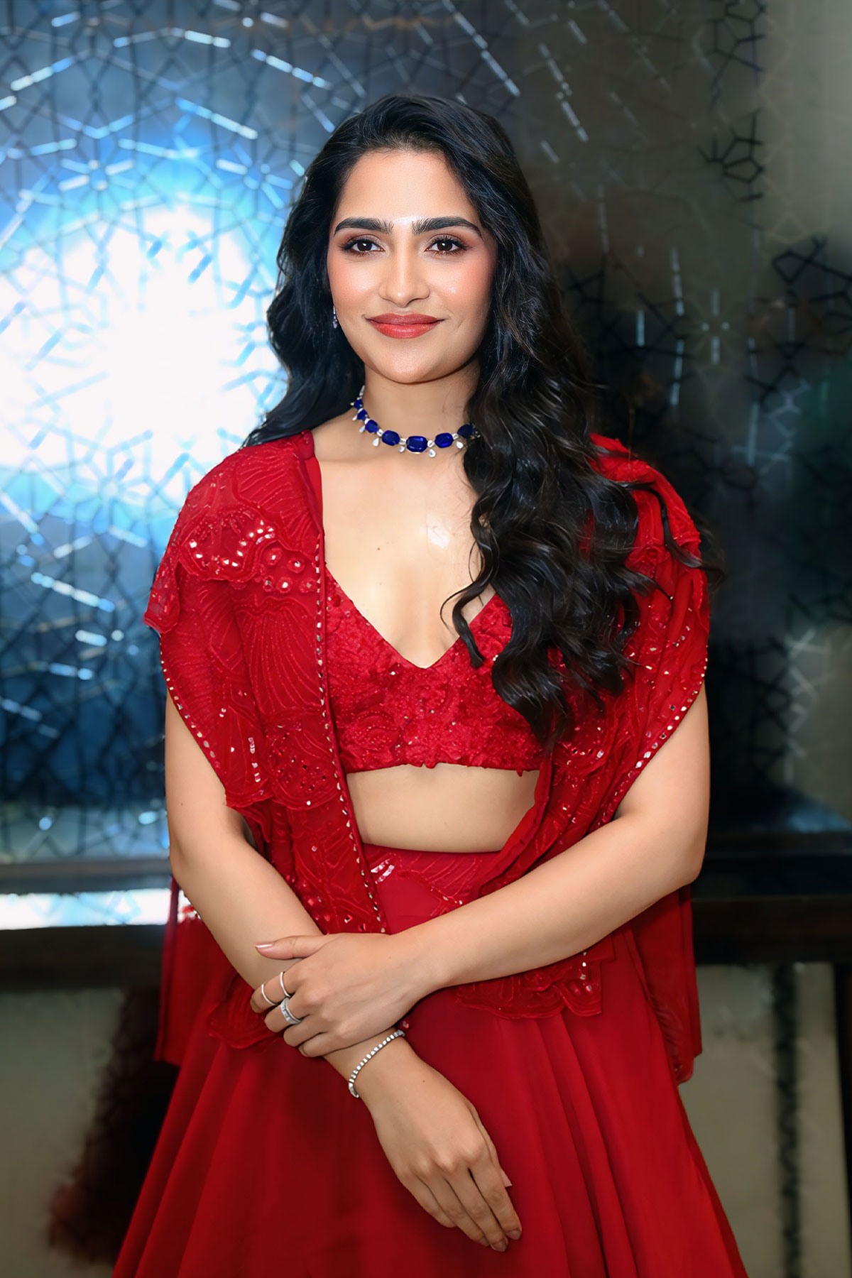 Rukmini Vasanth in Stunning Indowestern Style at Madharaasi Pre Release Event