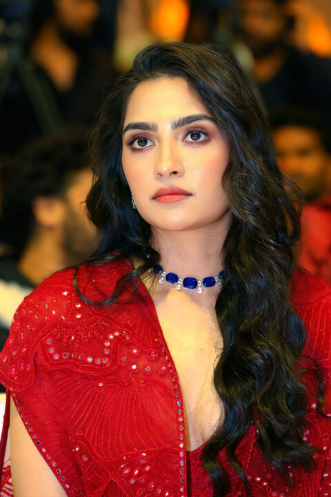 Rukmini Vasanth Classy Lehenga for Madharaasi Pre Release