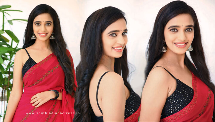 Trupti Ravindra’s Red-Hot Style for Bhadrakali Interview