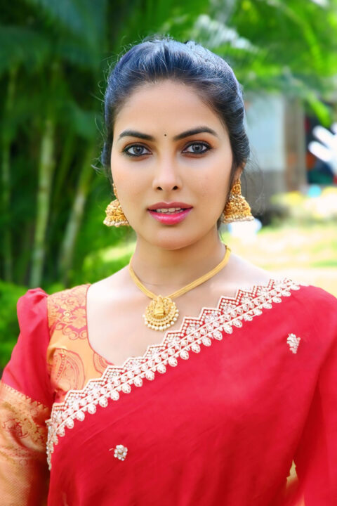 Napoleon Returns Glimpse Launch: Divi Vadthya Classic Indian Ensemble