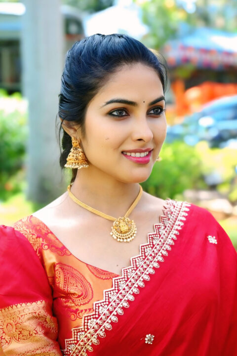 Divi Vadthya Best Saree Look for Napoleon Returns Launch