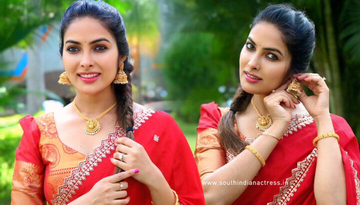 Divi Vadthya Confident Modern Appeal in Traditional Saree