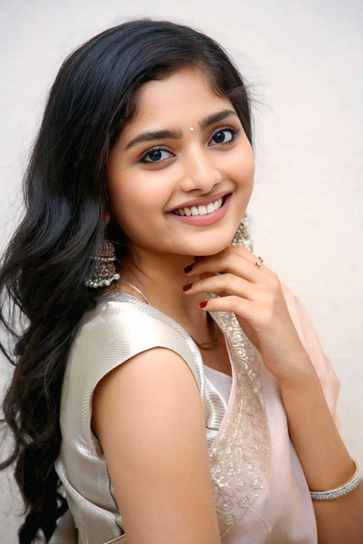 Preeti Neha’s Elegant Half-Saree Look at Premistunnaa Song Launch