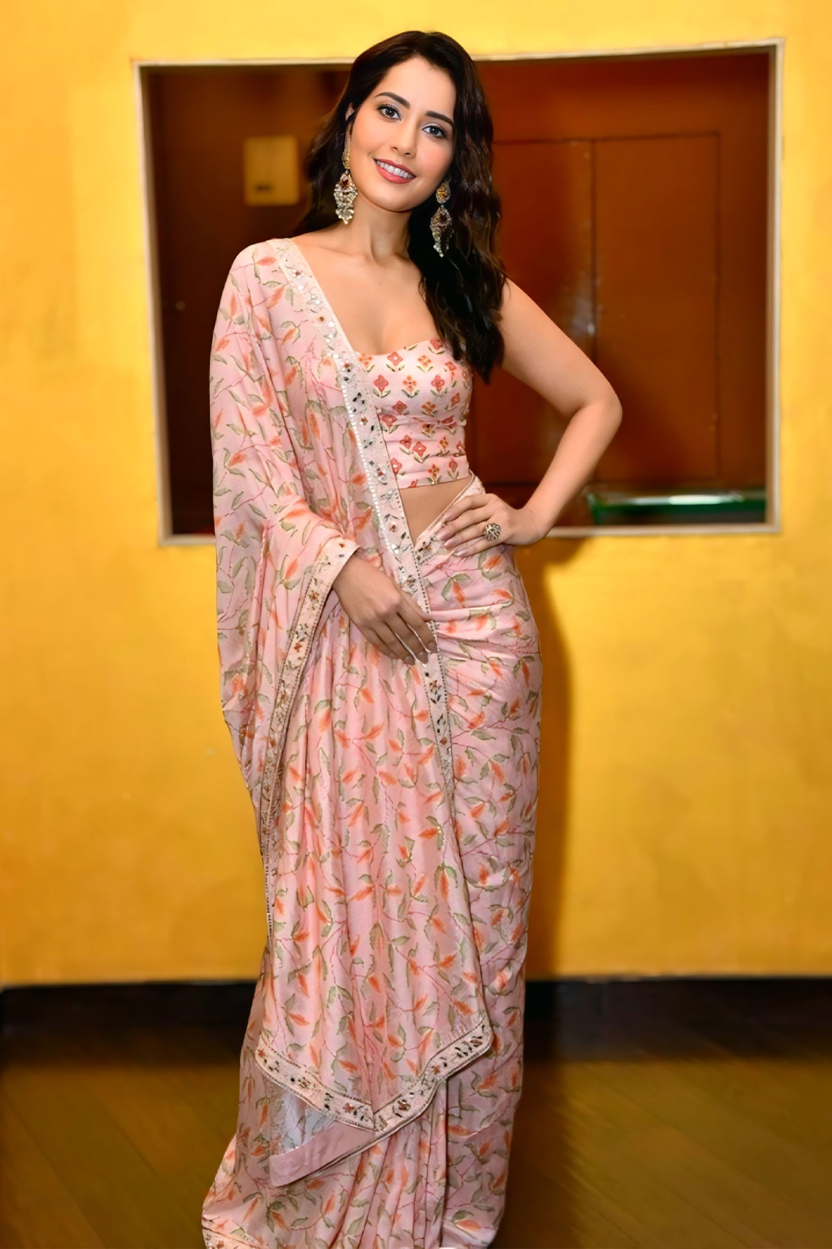Raashii Khanna’s Subtle Shimmer in Sequin Embroidered Saree