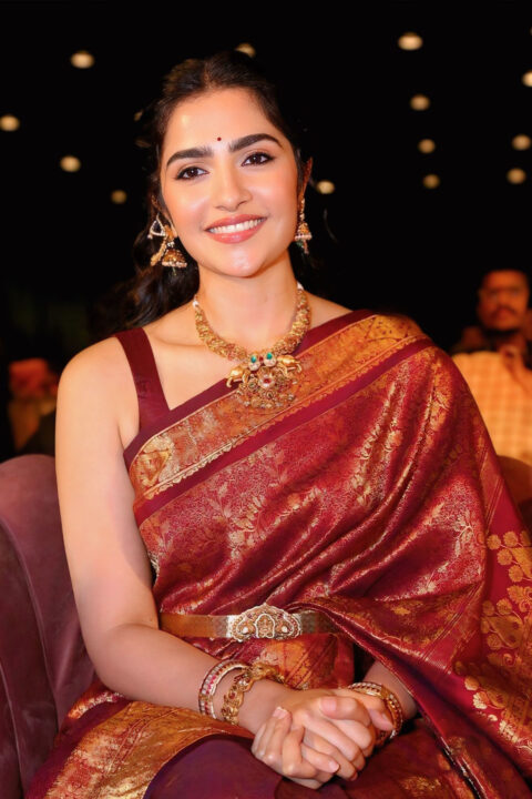 Rukmini Vasanth Stunning Royal Saree for Kantara Chapter 1 Event (Sept 28)