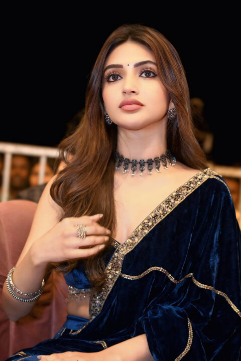 Sreeleela in Mesmerizing Appearance at Mass Jathara Pre-Release