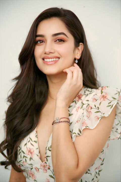 Andhra King Taluka Interview: Bhagyashri Borse Refreshing Floral Look