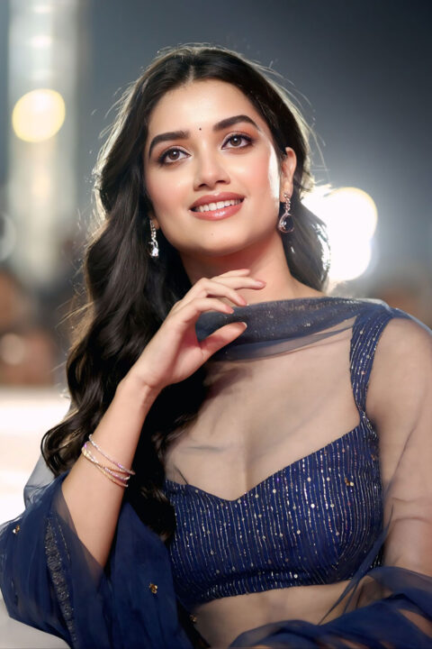 Bhagyashri Borse in Radiant Makeup and Glossy Lip Look Stills