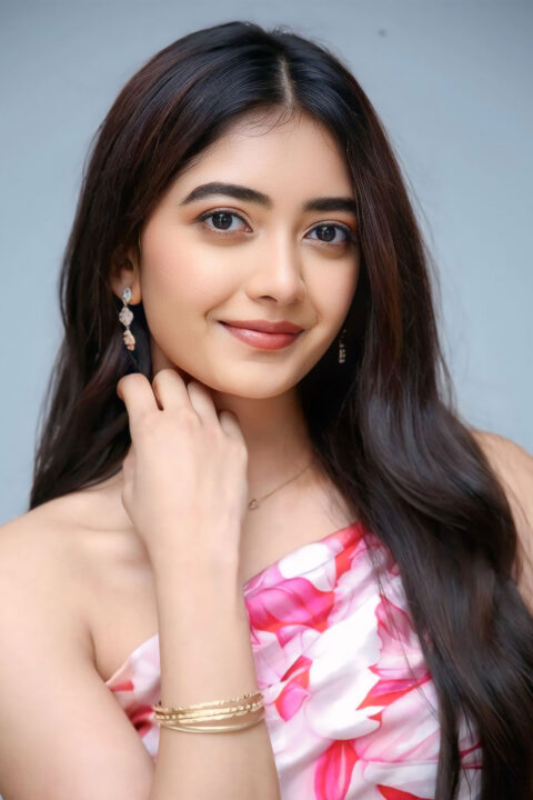 Preethi Pagadala Blooms in MANGO Satin Dress at Patang Press Meet