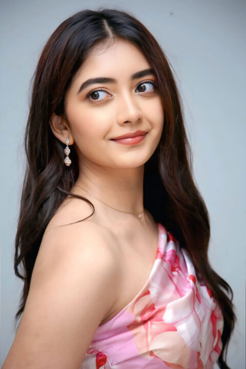 Patang Movie Press Meet: Preethi Pagadala in Chic Floral Look