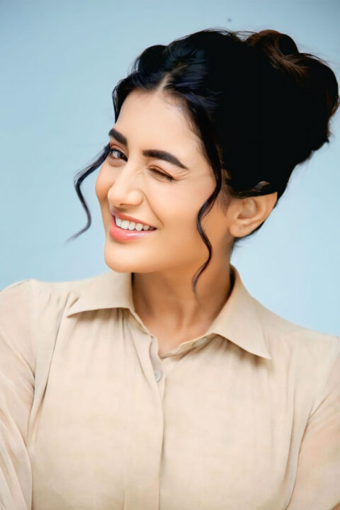 Rashi Singh Stuns in Zia Long Dress at Paanch Minar Success Meet