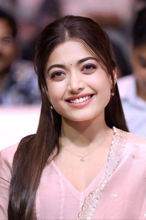 Rashmika Mandanna in Graceful Anarkali Stills for The Girlfriend Success Celebration