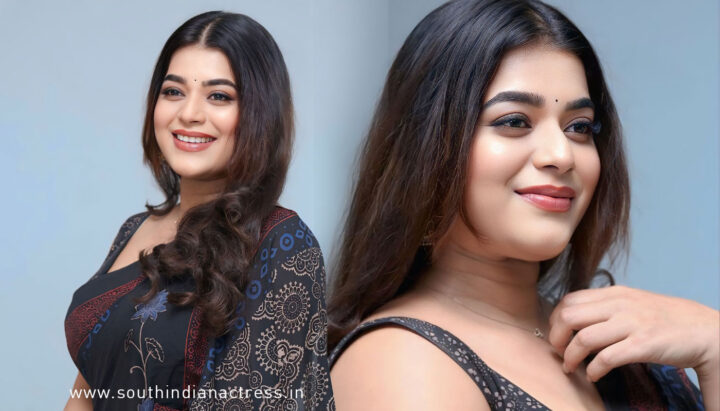 Yamini Bhaskar in Black & Blue Sanganeri Print Saree Captivates Media