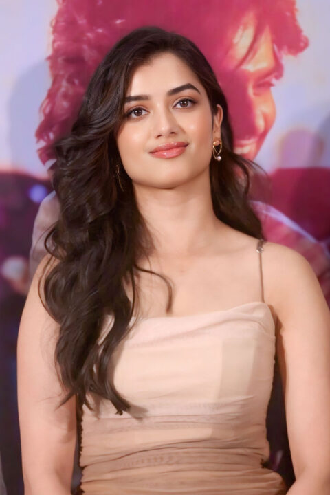 Bhagyashri Borse in Sophisticated Cocktail Look for Andhra King Taluka