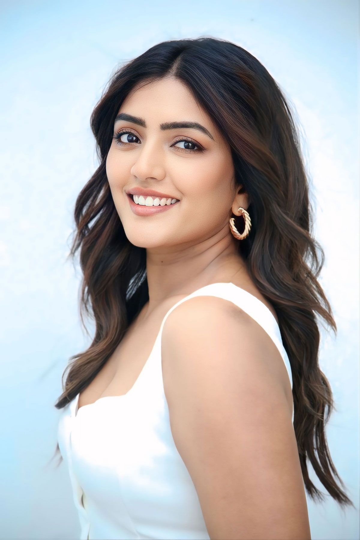 Eesha Rebba in Contemporary Style: Wide-Leg Trousers and Flared Corset