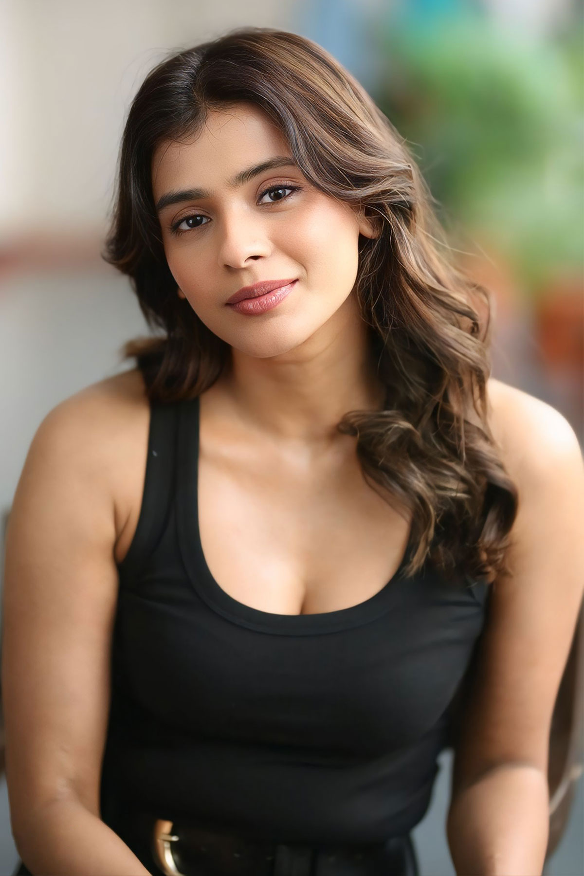 Hebah Patel Minimalist Accessories with Bold Black Look