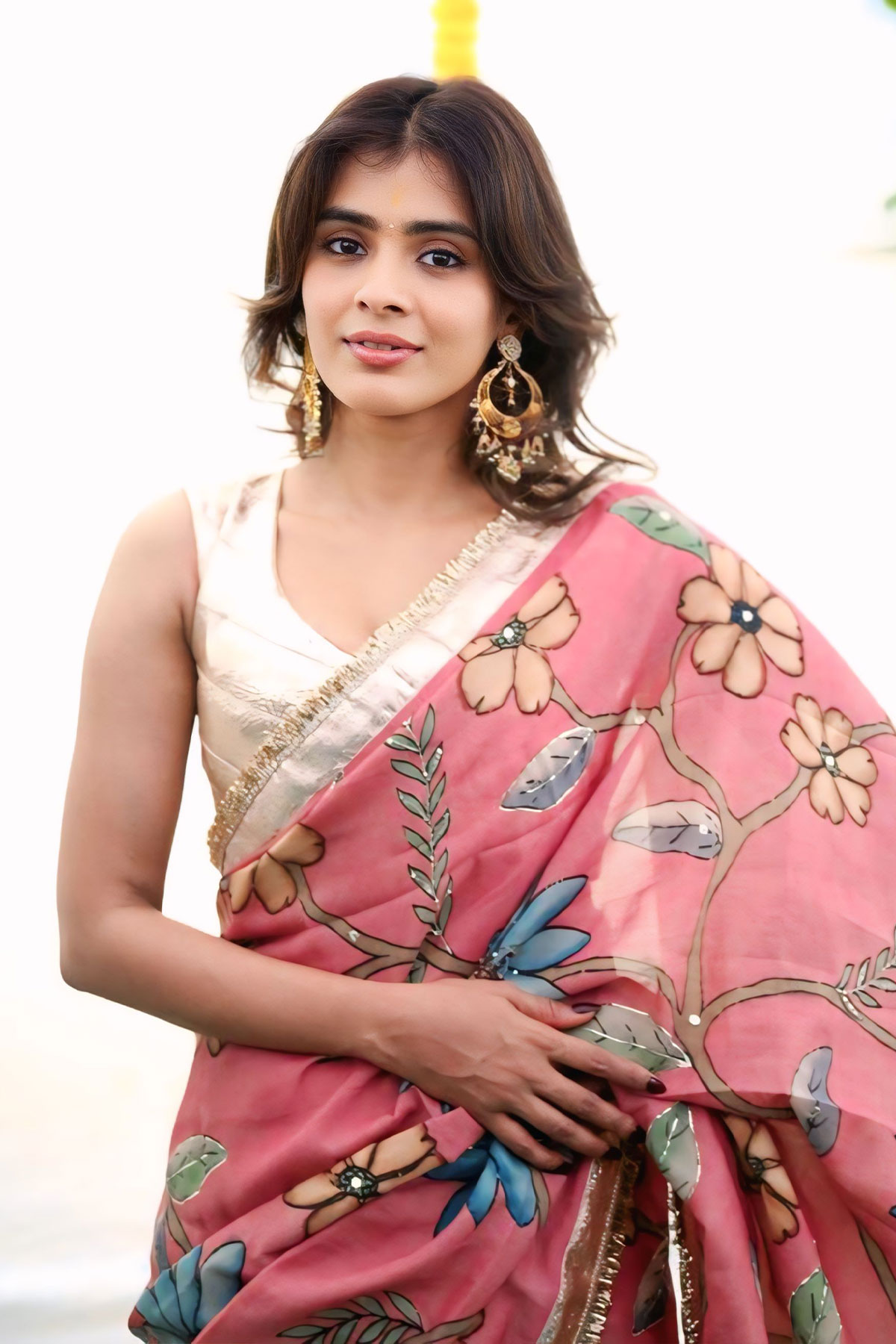 Hebah Patel Festive Look for Bilingual Movie Launch