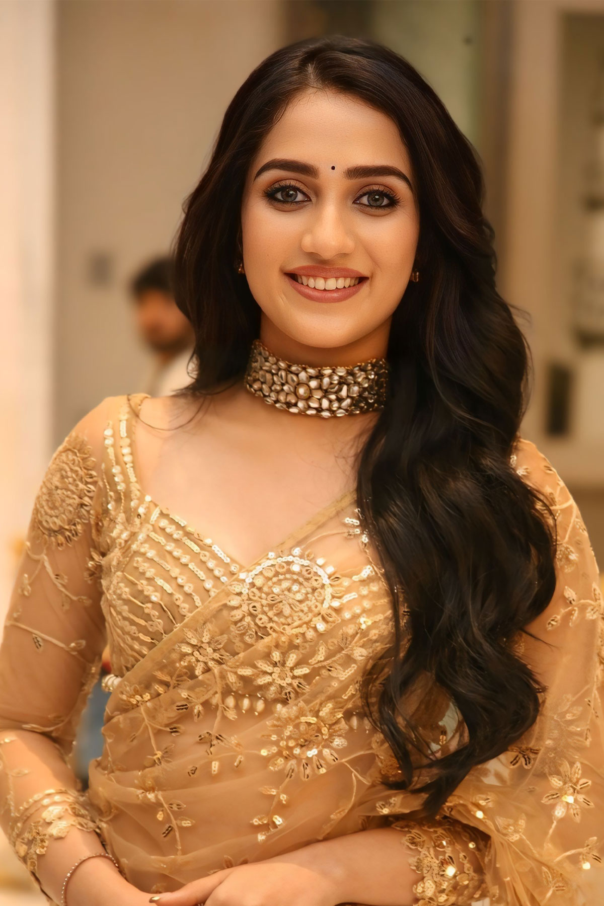 Sakshi Mhadolkar Radiates Opulence in Label Nonita Saree at Mowgli Event