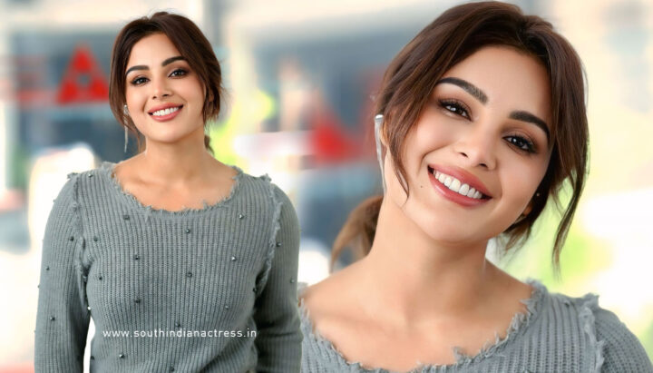 Samyuktha Menon Nails Edgy Monochromatic Chic in Mellowdrama at Akhanda 2 Interview