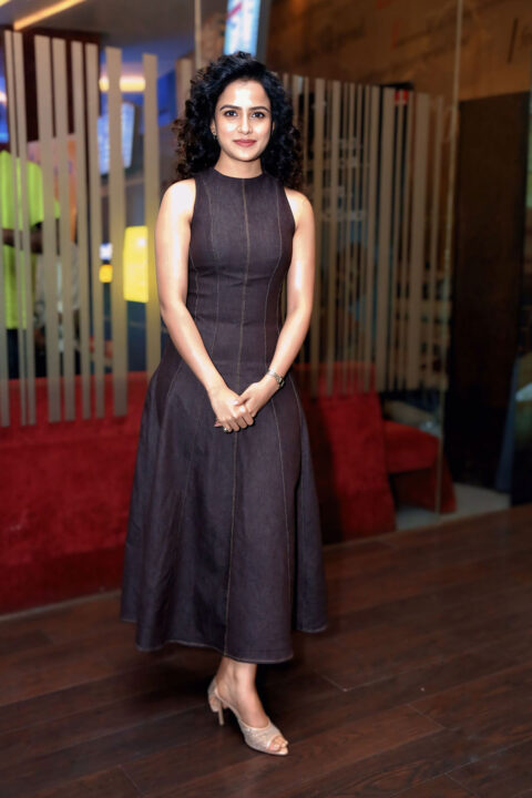 Vaishnavi Chaitanya in Chic Zara Dress with Flared Hem