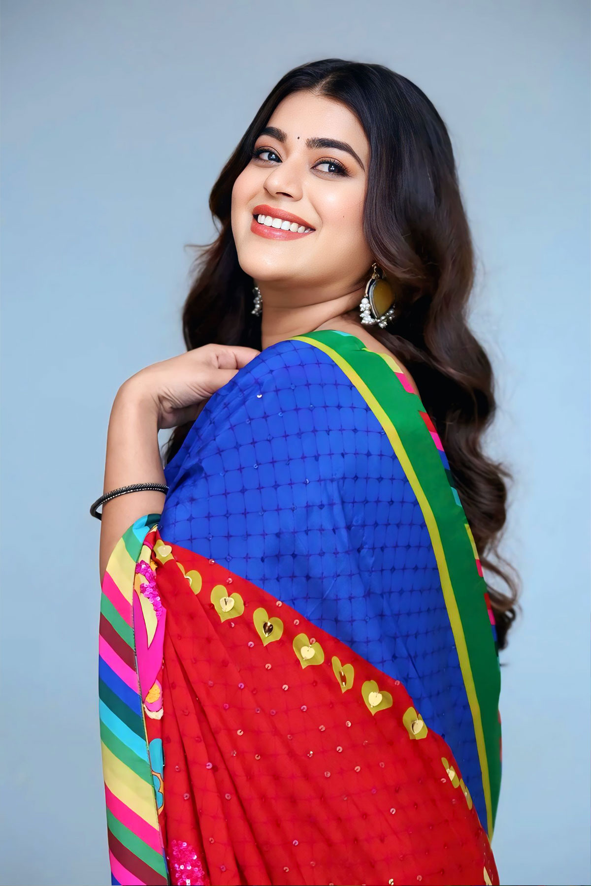 Yamini Bhaskar Dazzling Visual Impact in Sequin Blouse