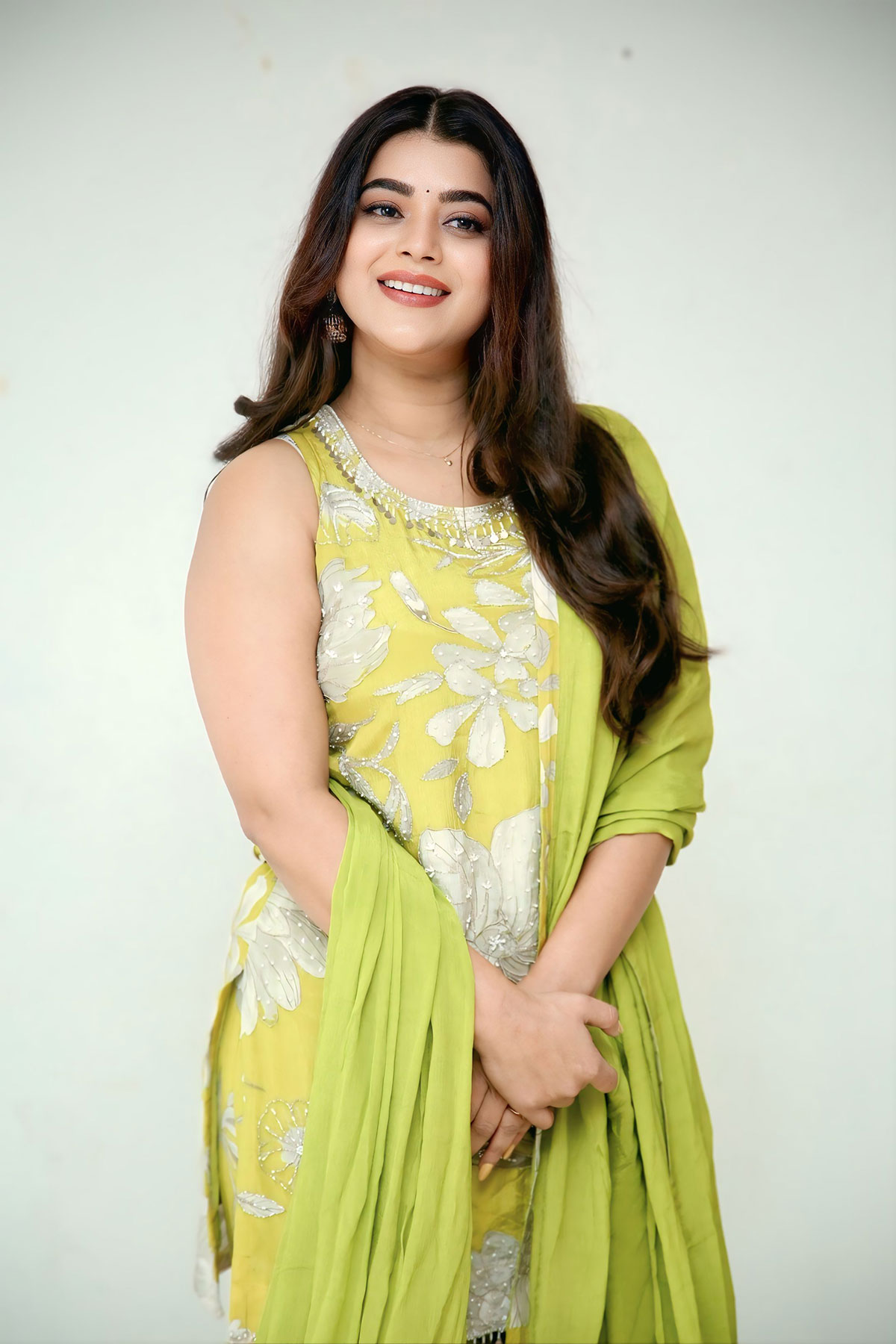 Yamini Bhaskar Youthful Energy in Lime Green Ethnic Wear