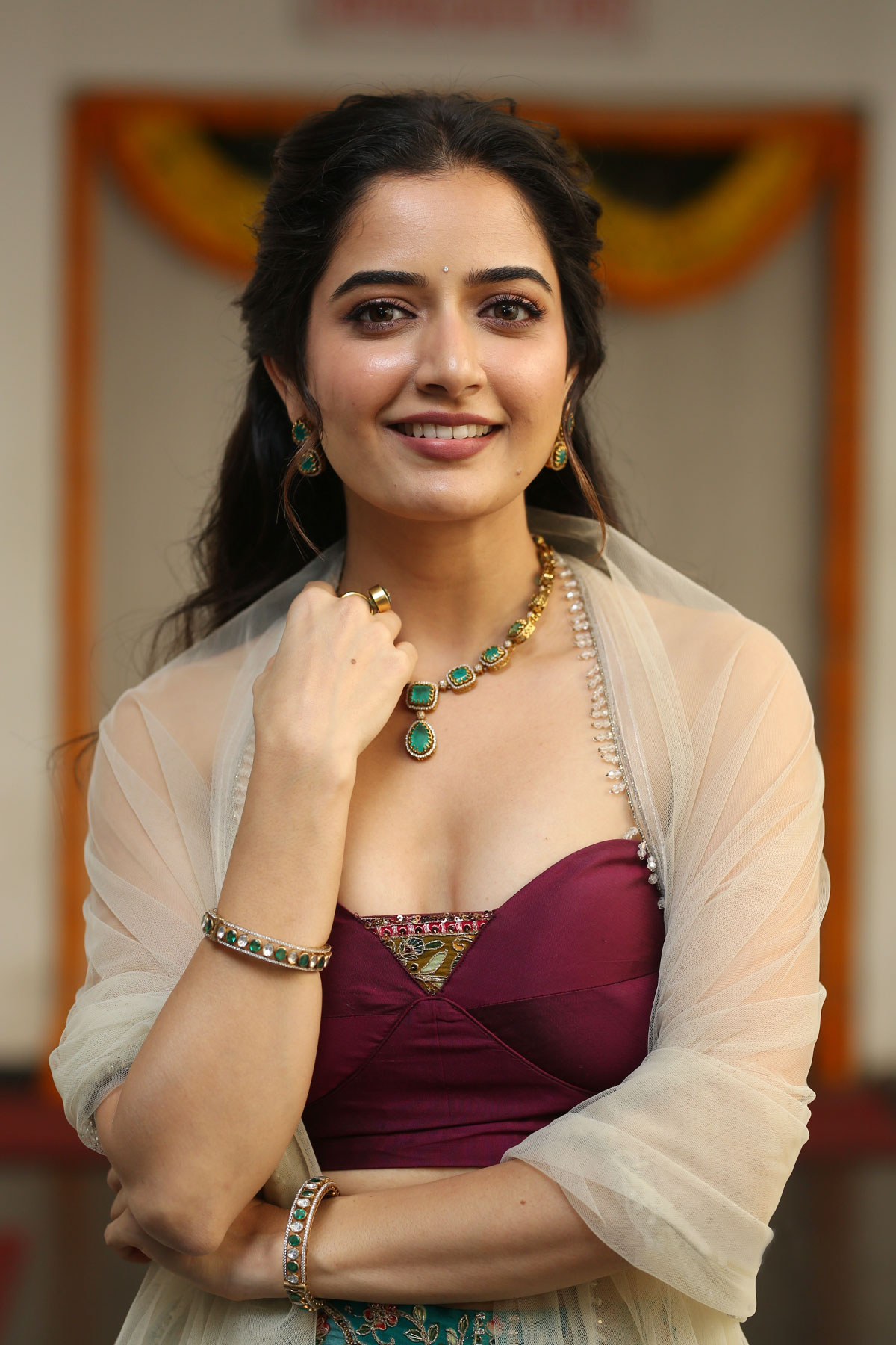 Ashika Ranganath Stuns in Olive Green Co-ord Set at BMW Trailer Launch