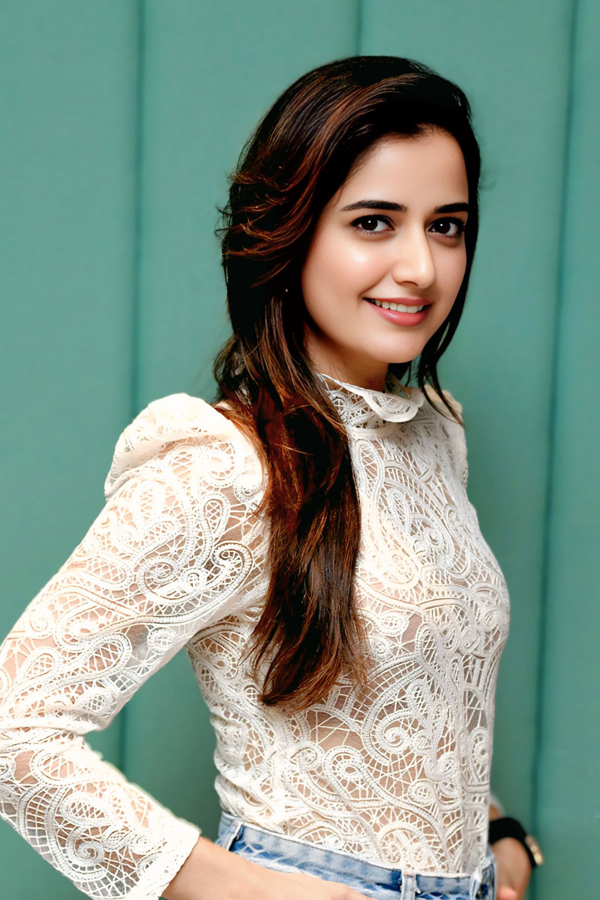 Ashika Ranganath Sophisticated Lace Glamour for BMW Success