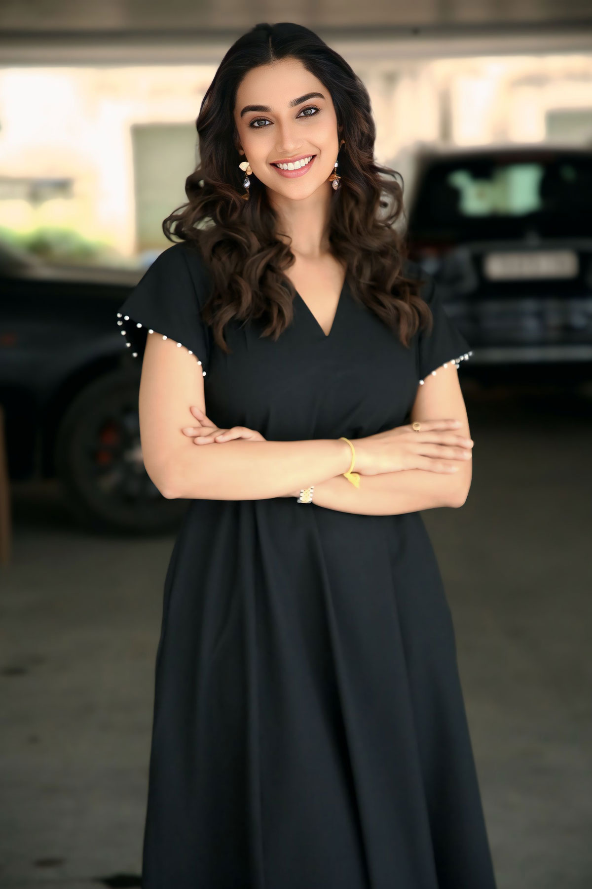 Rareism Fashion: Meenakshi Chaudhary in Avim Fit & Flare Dress