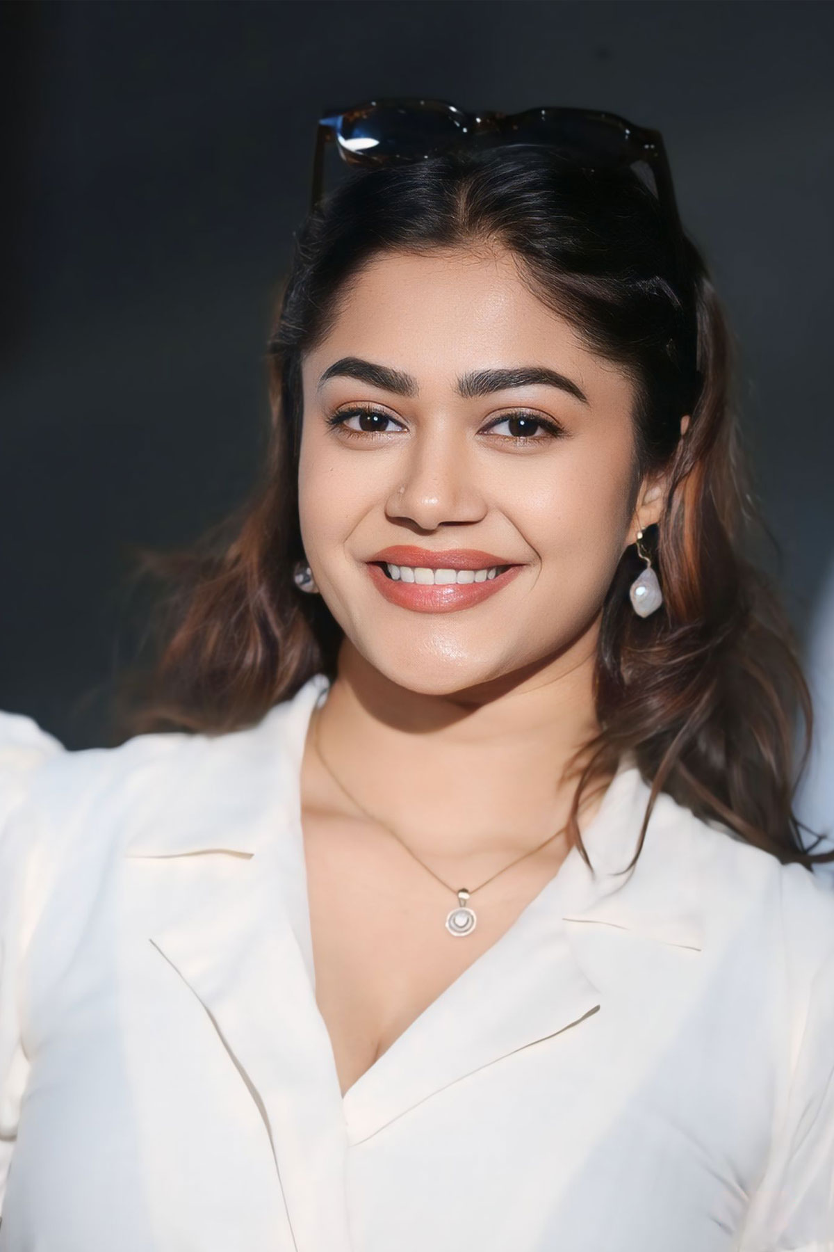 Payal Radhakrishna Stuns in Ivory Wrap Dress at Mr. Work From Home Teaser Launch