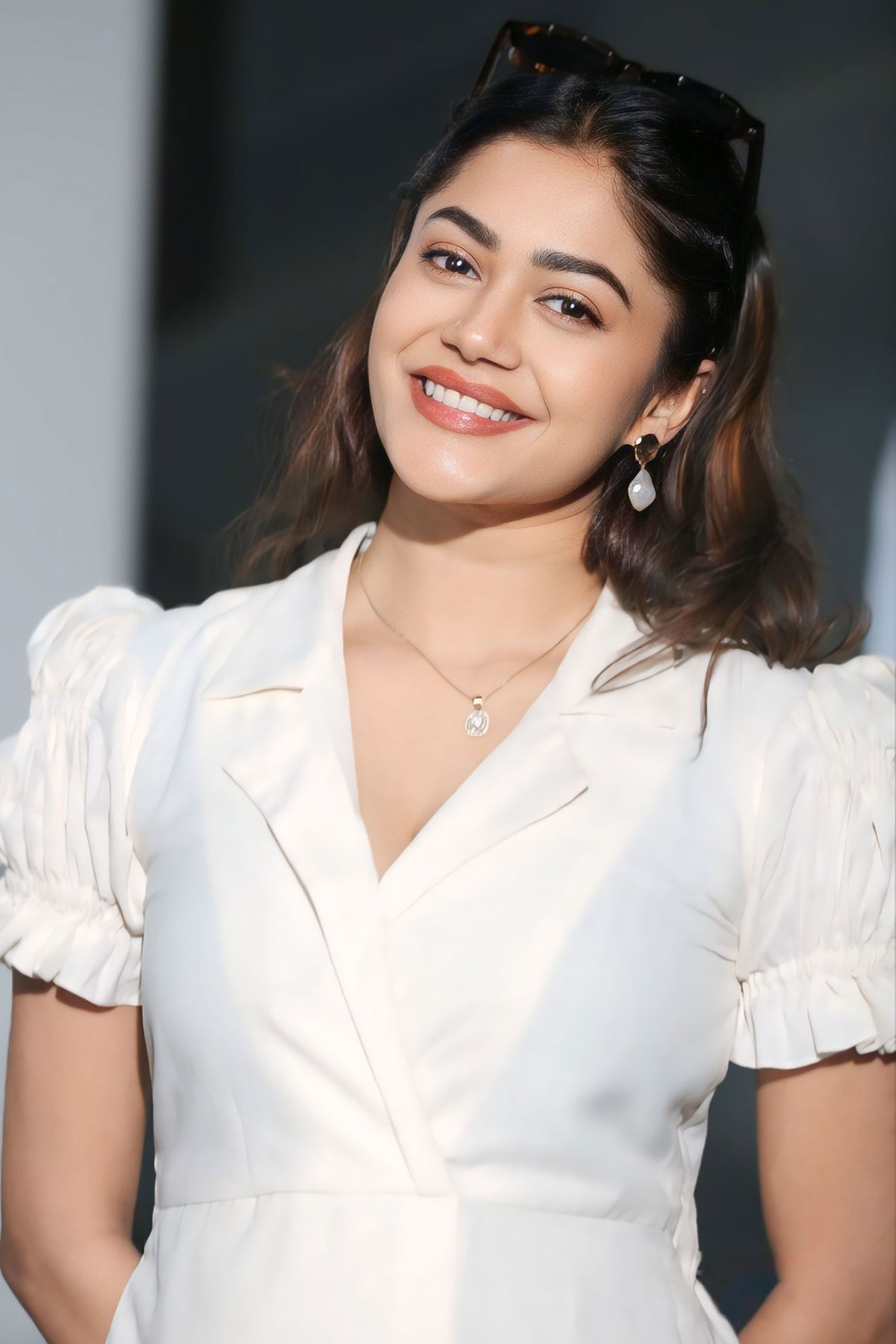 Payal Radhakrishna Vintage Charm: Puff Sleeves and Pearl Details