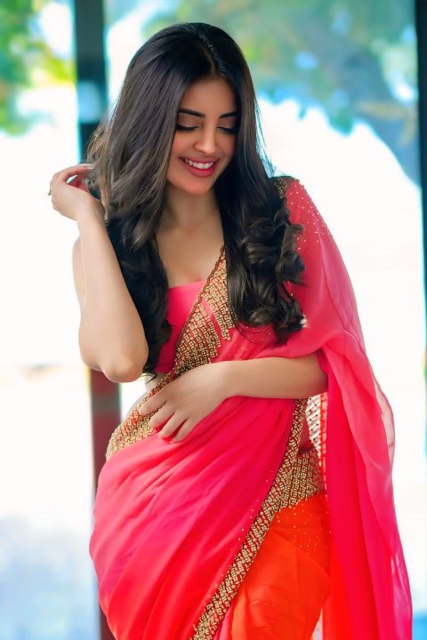 Viral Photos: Kushitha Kallapu Latest Pink Saree Shoot