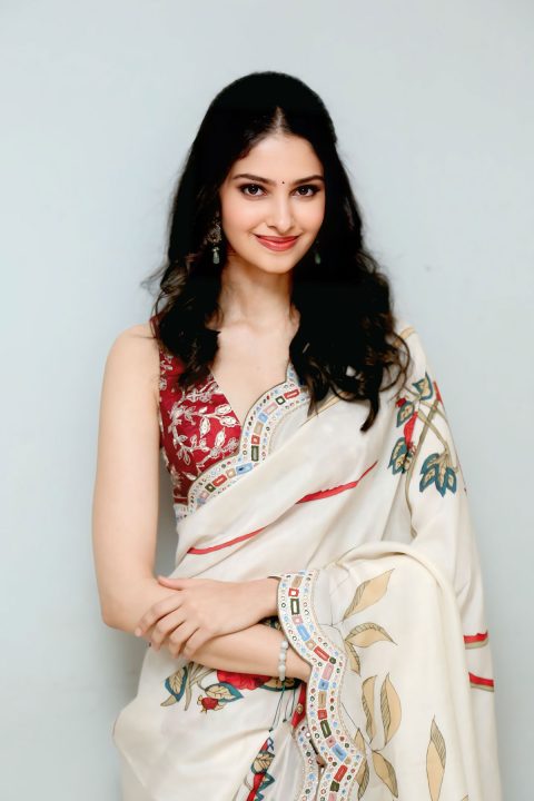 Manasa Varanasi Daring Deep V-Neck Blouse Steals the Spotlight