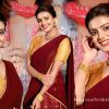 Beautiful Meera Raj Stills in Maroon Half-Saree | Son Of Event