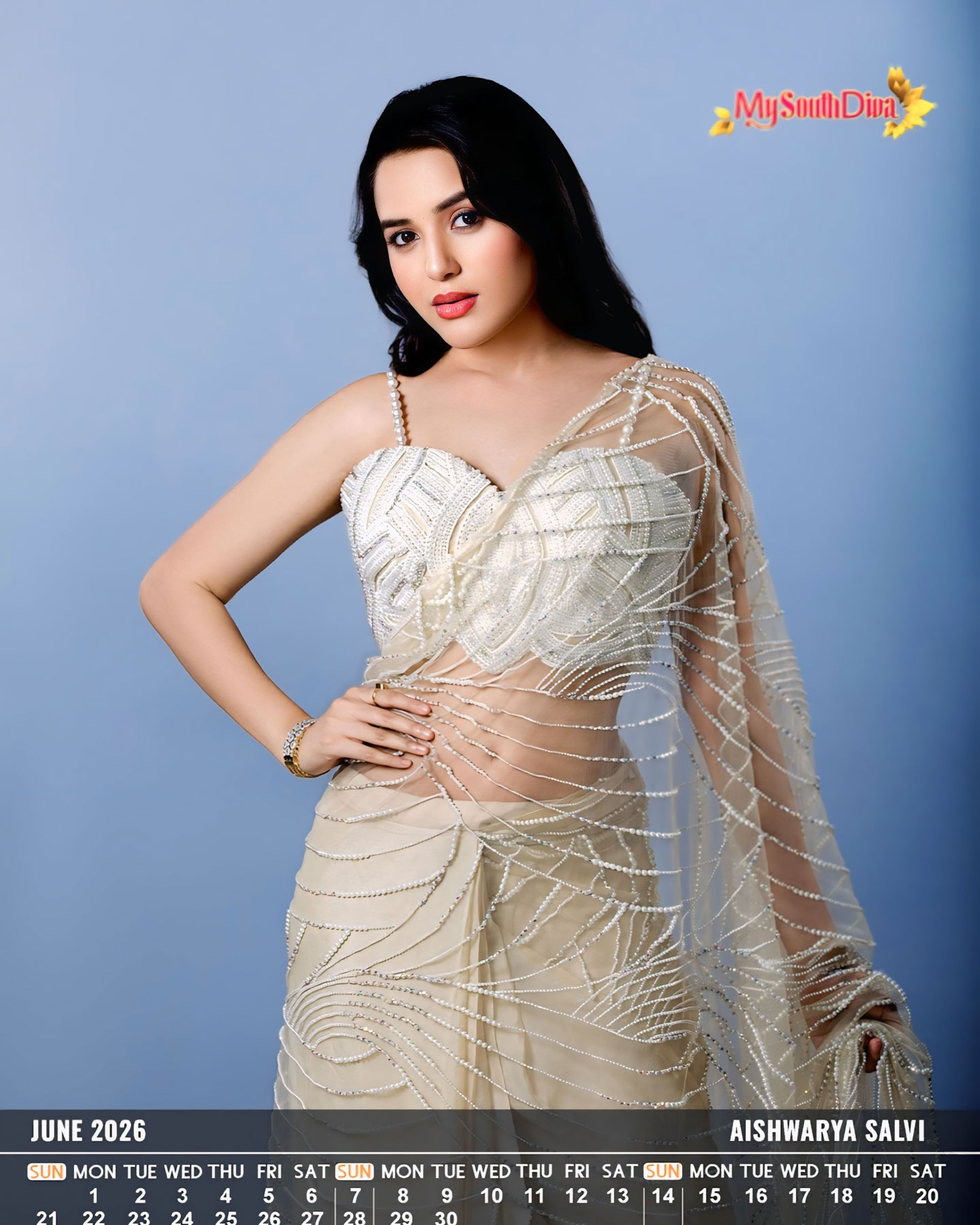 June 2026: Aishwarya Surendra Salvi Dazzles for My South Diva Calendar 2026